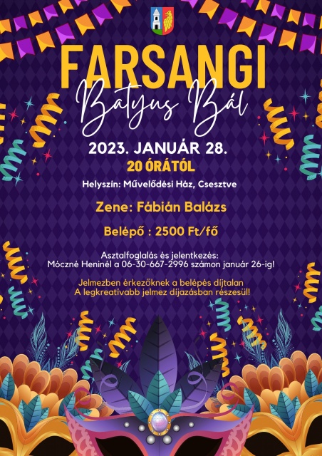 Farsangi Batyusbál 2023.01.28